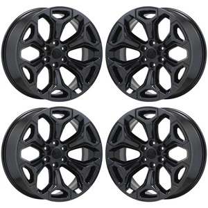22" Dodge Ram 1500 Truck Black Chrome wheels rims Factory OEM set 2685 2727 - Picture 1 of 7