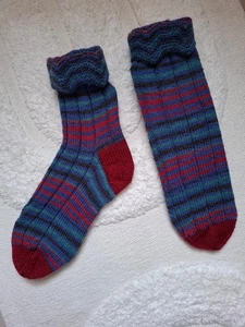 gestrickte Socken Größe 38/39 handgestrickt - Bild 1 von 1