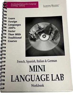 Learning Language French, Spanish, Italian & German Mini Language Lab Workbook - Image 1 of 4
