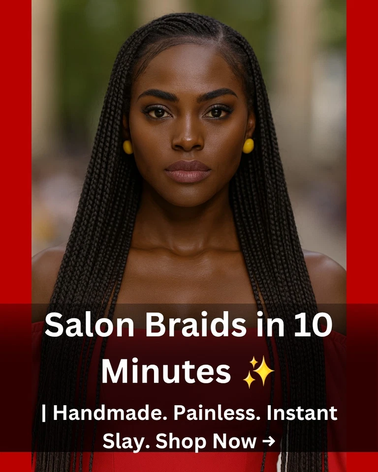 Jet черный ручной работы заплетенный кружевной парик кукурузы | длинные человеческие волосы смесь | новый с Ярлыками - Изображение 1 из 4