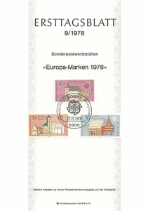 Ersttagsblatt 1978 - Europa-Marken Sonderausgabe - Bild 1 von 1