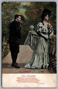 Postcard c1907 In Loveland - Love Rejected Old Ballad - Bild 1 von 2
