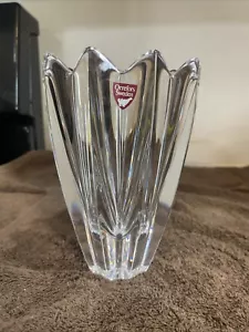 Orrefors Schweden signierte Kristall Tulpenvase 6" - Bild 1 von 5