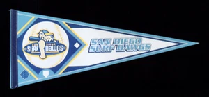 orig./Rare!! 2005-06 SAN DIEGO SURF DAWGS **GBL Minor Leagues BASEBALL PENNANT** - Picture 1 of 4