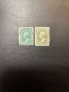 US Stamp revenue 1875 Scott RB11-RB12 1-2c MH NG - Picture 1 of 2