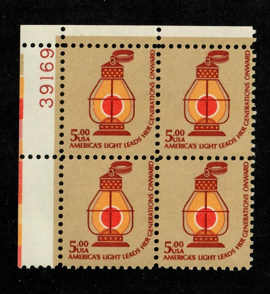 Scott 1612 $5.00 Railroad Conductor's Lantern  MNH Free Shipping - Image 1 of 1