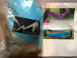 Outdrsy 210T nylon parachute hammock ultralight 118” X 78” 2 Person under 550lbs - Picture 1 of 9
