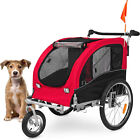 Best Choice Products 2-in-1 Dog Bike Trailer, Pet Stroller Bicycle Carrier w/Hit