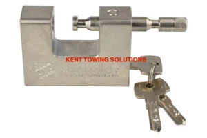 New SAS C-Type Padlock for Chains, Gates or Cables - Hardened Steel Heavy Duty✅ - Picture 1 of 6