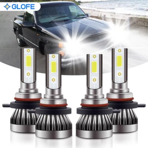 4Pcs 6000K White LED Headlight Bulbs For Chevy C1500 1990-1999 High & Low Beam - Picture 1 of 10