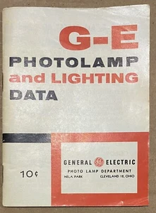 GE General Electric (G-E) Photolamp and Lighting Data Booklet Rev. 3-59 (1959) - Picture 1 of 3