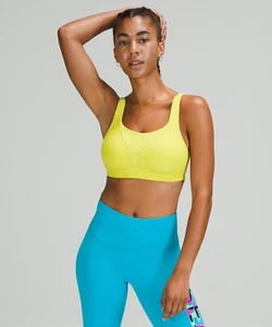 LULULEMON High Support Run Times Bra SEAWHEEZE -LIMITED EDITION YELLOWSerpentine - Picture 1 of 8