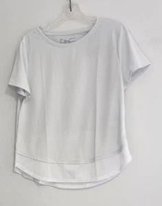 Under Armour Womens UA Tech Mixed Media T Shirt White Sz S - NWT - Picture 1 of 1