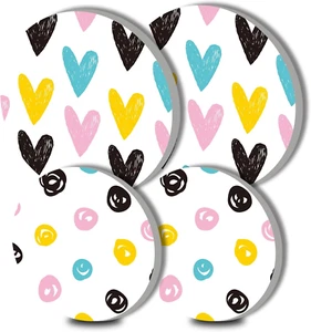 Heart Stove Burner Covers, Gas Covers Set of 4, 8 Inches and 10 Top for Electric - Picture 1 of 12