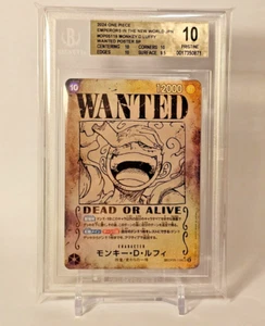 Tarjeta de una pieza Luffy OP09-119 Se buscan emperadores en el Nuevo Mundo japonés - BGS 10 - Imagen 1 de 4