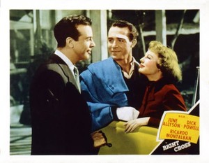 Right Cross Us Lobby Card Dick Powell Ricardo Montalban June Old Movie Photo