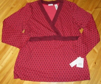 Liz & Co 2 X розовый/красный/черный искусственного надежном v-образным вырезом запястье рукав Топ милый новый с Ярлыками  - Изображение 1 из 4