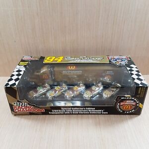 NASCAR 1998 Racing Champions 50th McDonald's Transporter with 5 Gold-Chrome Cars