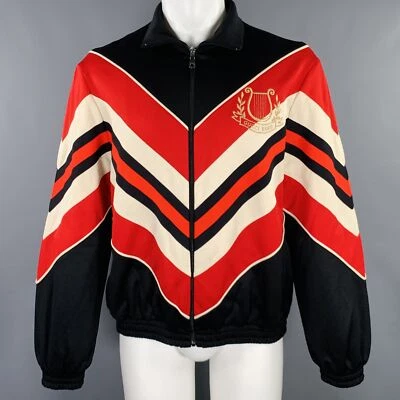 GUCCI 2019 TALLA S Negro Rojo Bordado Algodón Poliéster Chaqueta con Cremallera - Imagen 1 de 4