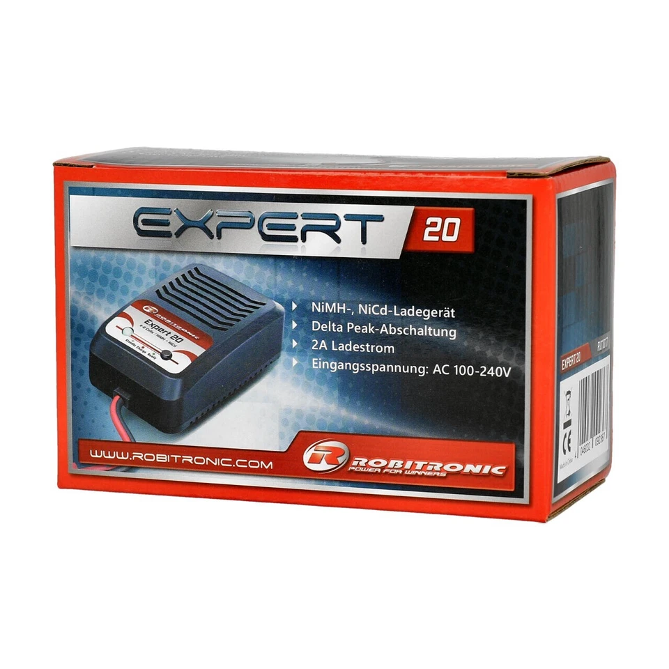 Robitronic Expert LD 20 Chargeur NiMH 4-8 cellules 2a/r01017