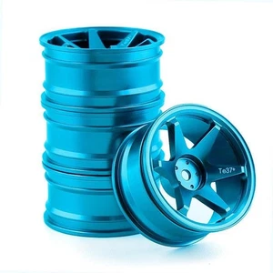 6-Spoke 1/10 On-Road Drift Crawler Aluminum Alloy Wheels - for HSP94122/94123 - Picture 1 of 16