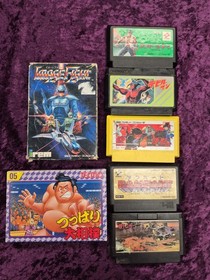 Lot of 7 Famicom Games (Image Fight, Rampart, Mad City, Devil Man, +)