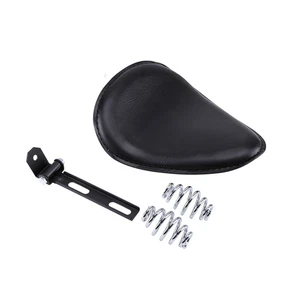 Solo Seat Leather Motor Motorbike Spring Bracket Fit For Sportster Motorcycles - Imagen 1 de 12
