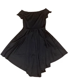 Women’s Size medium black dress off the shoulder dress fit and flare - Picture 1 of 6