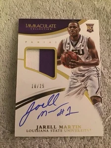 Parche autógrafo dorado Immaculate Multi Sport Jarell Martin Rookie RC 2015 #/25 - Imagen 1 de 3