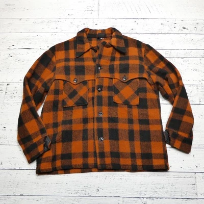 Vintage Rice Sportswear Jacket Mens Medium Plaid Wool Blend 90s Canada - Image 1 of 4