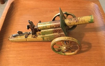 De colección Estilo Primera Guerra Mundial Estaño Metal Cañón Disparo Pistola Artillería Pieza a Escala 1/32 Foto 1 de 4