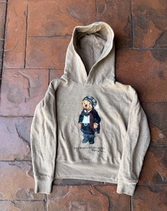 Polo Ralph Lauren Polo Bear Ski Hoodie Sweatshirt Kinder Medium 8-10 hellbraun braun - Bild 1 von 6