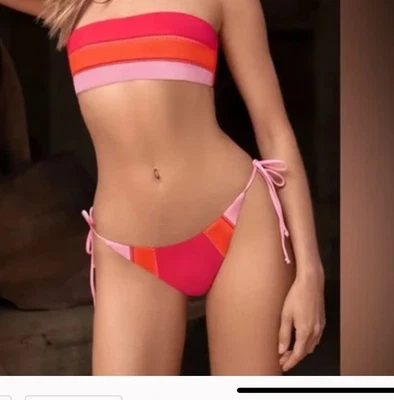 Parte inferior de bikini PQ Swim Avalon cosida con corbata lateral nueva con etiquetas Foto 1 de 4