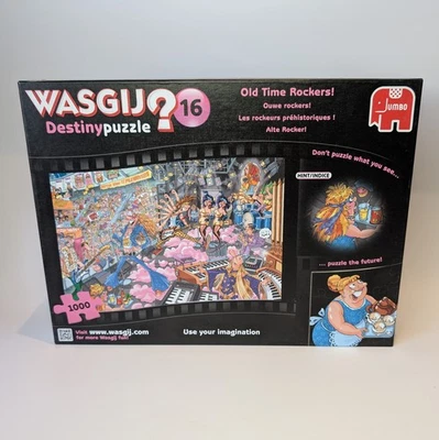 Jumbo Wasgij Destiny Puzzle 1000 Piece Number 16 Old Time Rockers! Complete GC   - Image 1 of 4