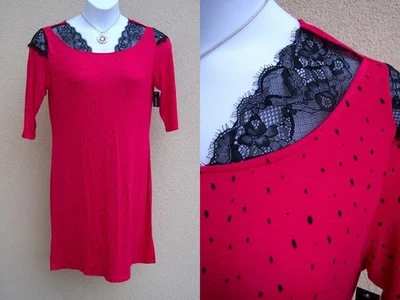 Ambrielle NUEVO Camisón Cool Touch Talla M Rojo Rosa Negro Encaje REGALO NAVIDEÑO Foto 1 de 4