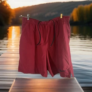 Nike Men’s Work Out Shorts Red  Size XL - Picture 1 of 6
