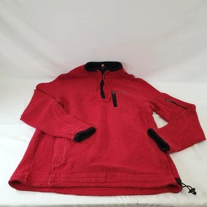 Weird Fish Herren Pullover Macaroon Style Rot Viertelreißverschluss mit Taschen Größe Medium  - Bild 1 von 24