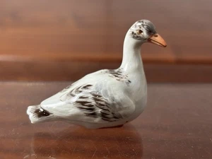 MEISSEN miniatura PORCELLANA casa delle bambole alta 1,5” figura UCCELLINO D’OCA FIGURINA - Foto 1 di 11