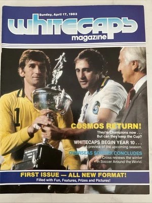 Vancouver Whitecaps Program vs New York Cosmos April 17, 1983 - Image 1 of 4