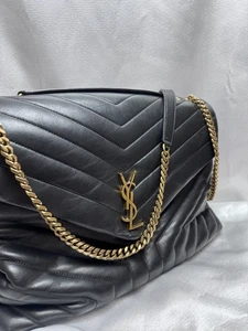 YSL Saint Laurent Schultertasche Medium Loulou Matelassé Leder Schwarz - Bild 1 von 15
