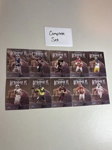 2025 Bowman Chrome University Football Akropolis KOMPLETTSATZ #1-10 STCK. - Bild 1 von 1