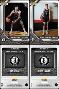 (2) 2025-26 Panini Instant Ben Saraf/Danny Wolf RPS FIRST LOOK Nets #26 & #27 RC - Picture 1 of 5