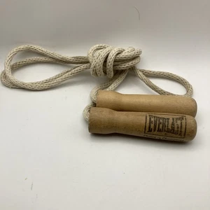 Everlast Wooden Handle Jump Rope Model 4493 8 Feet Long Excellent Condition - Picture 1 of 5