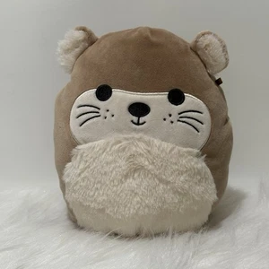 Squishmallow 8 Zoll Rie der braune Seeotter flauschige Bauchohren Plüsch Kellytoy - Bild 1 von 8
