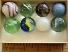 Vintage Lot Of 8 Old Marbles From An Estate