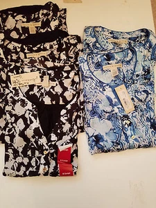 Hanna & Gracie Tank Top, Nvy White / Blk White, S, X, XL, NWT - Picture 1 of 6