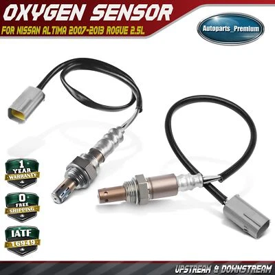 2x Sensor de oxígeno O2 aguas arriba y aguas abajo para Nissan Altima 2007-2013 Rogue 2,5 L Foto 1 de 4