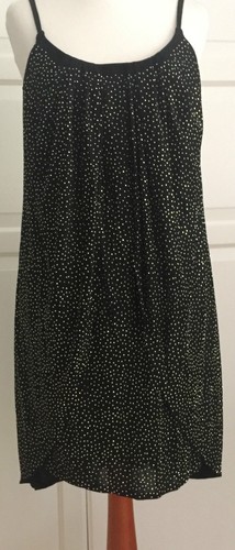 Versace for H&M abito nero con borchie dorate dress EUR 36 size US 6 UK 10 nuovo new