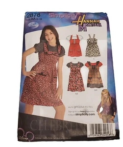 Simplicity Hannah Montana Sewing Pattern 2878 Girls Dress Disney AA size 8-16 - Picture 1 of 2