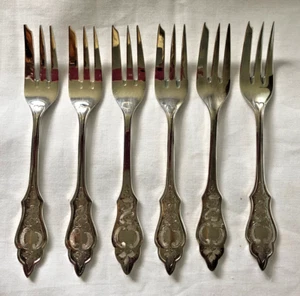 Robbe und Berking 6 Kuchengabeln Friesenmuster  90er Silber - Bild 1 von 7